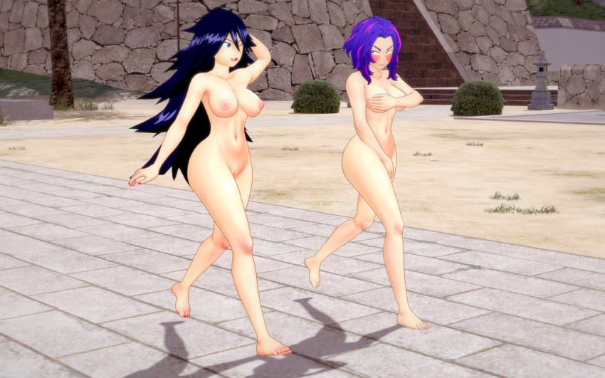 2girls ass_exposed blue_eyes blush blushed blushed_face blushing_female breasts breasts_exposed breasts_out butt_crack color colored completely_naked completely_naked_female completely_nude completely_nude_female confidently_naked covering_breasts covering_crotch embarrassed embarrassed_female embarrassed_naked_female embarrassed_nude_female enf female female_focus female_human hair human humiliated humiliating humiliation kaina_tsutsumi kayama_nemuri lady_nagant mad midnight_(my_hero_academia) multicolored_hair my_hero_academia naked naked_female nemuri_kayama nipples no_bra no_clothes no_clothing no_panties no_pants no_shirt no_skirt no_underwear nude nudity purple_hair pussy pussy_exposed retropunch streaking tits_out tsutsumi_kaina vagina