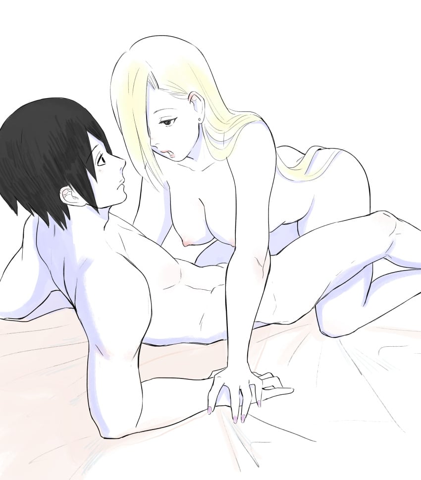 1boy 1boy1girl 1girl 1girls abs absurd_res absurdres all_fours arched_back ass bed bed_sheet bedding bedroom_eyes bent_over black_eyes black_hair blonde_hair breasts canon_couple couple cowgirl_position dominant_female duo duo_focus ear_piercing earrings erect_nipples female female_on_top femdom hair_over_one_eye hand_holding hi_res high_resolution highres holding_hands husband_and_wife imminent_sex ino_yamanaka jewelry lips lipstick long_fingernails long_nails looking_at_another looking_at_partner looking_at_viewer lying lying_on_back makeup male male/female malesub married_couple medium_breasts monday_mint muscles muscular muscular_male nail_polish narrowed_eyes naruto naruto:_the_last naruto_(series) naruto_shippuden nipples on_all_fours on_back on_bed open_mouth painted_nails pale-skinned_female pale-skinned_male pale_skin perky_breasts pink_lips pink_lipstick pink_nail_polish pink_nails pink_nipples romantic romantic_ambiance romantic_couple sai seductive seductive_eyes seductive_look shounen_jump shueisha straight submissive_male very_high_resolution weekly_shonen_jump weekly_shounen_jump wholesome woman_on_top yamanaka_ino yellow_hair