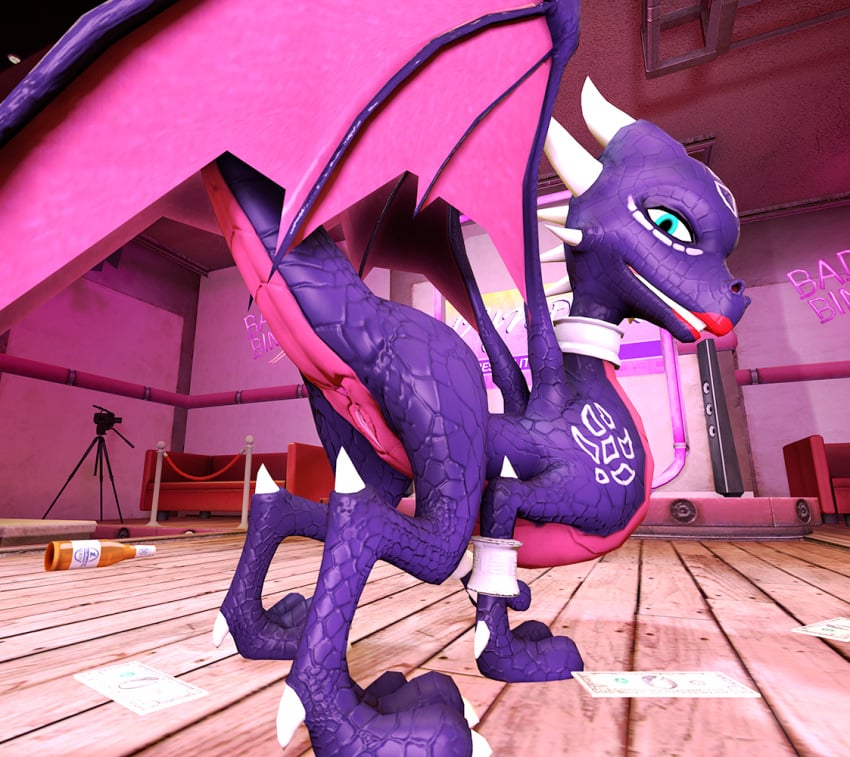 ardi_pink camera club_(disambiguation) cynder dragon female lipstick lipstick_on_muzzle pussy red_lipstick spyro_the_dragon the_legend_of_spyro video_games