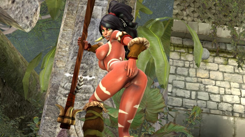 1female 1girl 1girls 3d abs ass_focus big_breasts butt_focus dark-skinned_female dark_skin female female_abs female_focus female_only forehead_gem forehead_jewel forest forest_background gem_on_forehead green_eyes hi_res high_res high_resolution highres jewel_on_forehead jungle jungle_background large_breasts league_of_legends long_hair long_hair_female looking_at_viewer naked naked_female nidalee nipples nude nude_female ponytail ponytail_female presenting presenting_ass presenting_asshole presenting_hindquarters presenting_pussy presenting_to_viewer pussy redfred redfredsfm riot_games sfm smiling smiling_at_viewer solo solo_focus source_filmmaker spear tooth_necklace tribal_markings tribal_tattoo tribal_tattoos visible_nipples visible_pussy