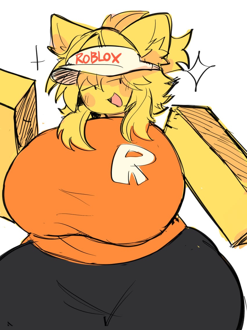 1girls big_ass big_breasts big_butt blocky_body breasts cat_ears clothed clothes colored_sketch commission female_only flightpotato255 hair hat image jvucgcv roblox robloxian sexy sketch skylar_(jvucgcv) solo solo_female thicc thicc_ass thicc_breasts thicc_butt thick thick_ass thick_thighs thighs yellow_hair yellow_skin