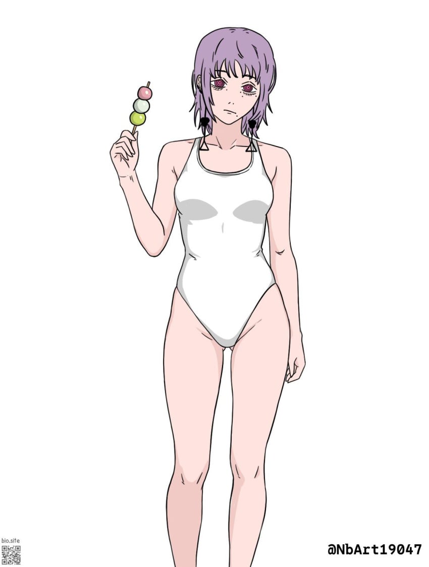 1girls 2d 2d_(artwork) 2d_artwork ass_visible_through_thighs average_breasts bare_arms bare_calves bare_hands bare_hips bare_knees bare_legs bare_shoulders bare_skin bare_thighs bikini blank_expression blank_eyes blank_stare bored bored_expression breasts chainsaw_man collarbone dango death_devil_(chainsaw_man) digital digital_art digital_drawing digital_drawing_(artwork) digital_media digital_media_(artwork) drawing ear_piercing ear_piercings earrings elbows emotionless exposed_arms exposed_hips exposed_legs exposed_shoulders exposed_skin exposed_thighs eyebrows_visible_through_hair female female_focus female_only fingers groin high_resolution highres inguinal_crease inguinal_ligament knees lean_figure looking_at_viewer medium_breasts medium_hair mole mole_on_body mole_on_cheek mole_on_face mole_under_each_eye mole_under_eye mole_under_eyes mole_under_mouth narrow_waist nbart19047 neutral_expression one-piece_swimsuit pierced_ear pierced_ears pink-eyed_female pink_eyes purple-haired_female purple_hair ring_eyes ringed_eyes school_swimsuit shoulders simple_background slender_body slender_waist slim_female slim_waist solo standing sukumizu swimsuit swimwear thigh_gap thighs white_background white_bikini white_one-piece_swimsuit white_swimsuit white_swimwear wide_hips