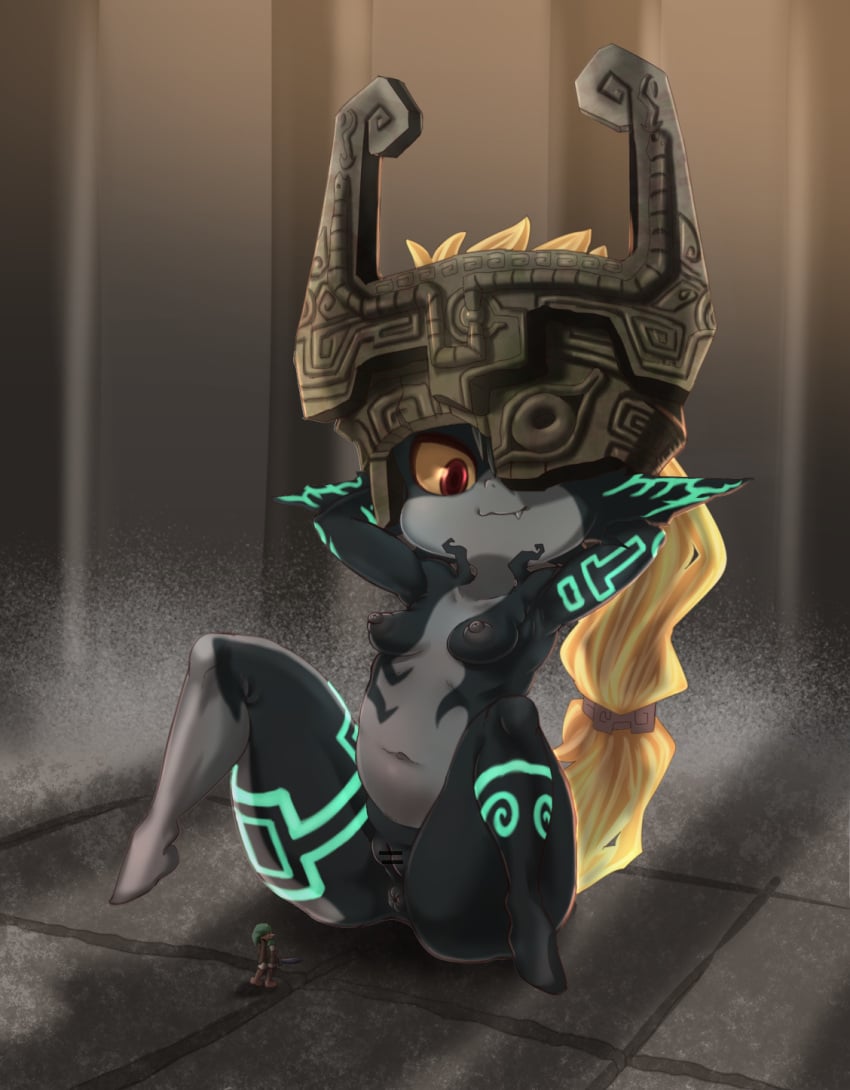 anus ass breasts giantess human human_male hylian imp imp_midna lemon_snail light-skinned_male light_skin link link_(twilight_princess) midna nintendo nude pussy spread_legs tagme the_legend_of_zelda the_legend_of_zelda:_twilight_princess