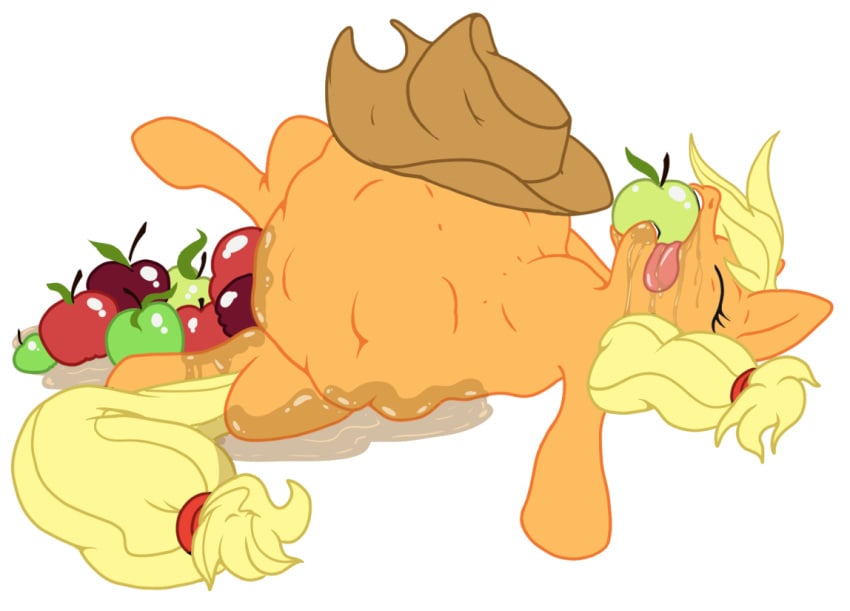 ambiguous_fluids apple applejack_(mlp) belly cider death distended equid equine female food friendship_is_magic fruit hasbro horse juice littlepinebox mammal my_little_pony obese organs overweight plant pony sleeping solo stomach stuffing tongue