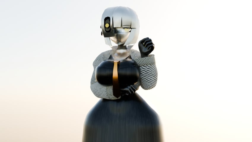 blender_cycles breasts glados humanoid_robot kabalmystic portal