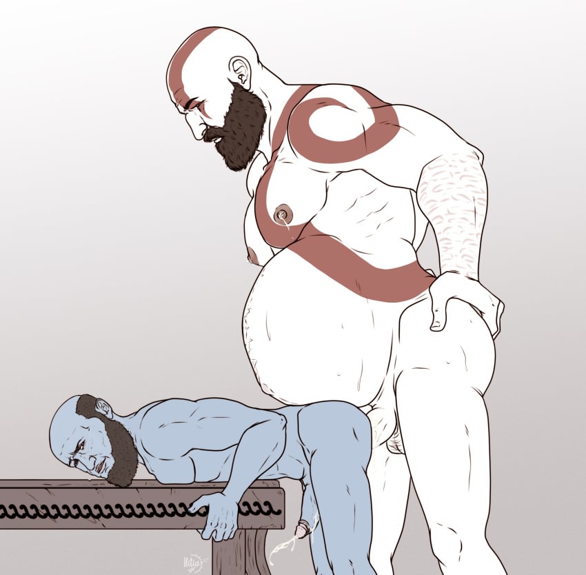 gay kratos male/male mpreg tagme yaoi