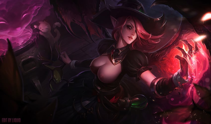 bewitching_morgana breasts edit female league_of_legends morgana photoshop tagme tales_from_the_rift_series