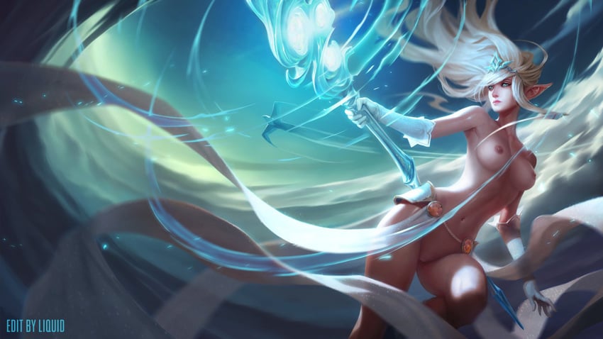 breasts edit female janna_windforce league_of_legends liquid_(artist) photoshop pussy