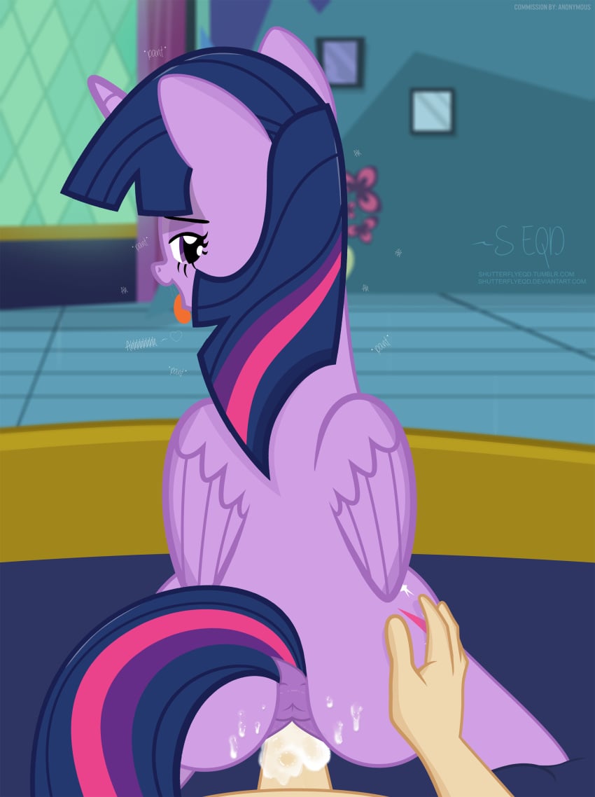 2018 alicorn anus cum cum_in_pussy cum_inside duo equine feathered_wings feathers female feral friendship_is_magic hair hi_res horn human human_on_feral inside interspecies looking_at_viewer looking_back male male_human/female_feral male_on_feral mammal my_little_pony penetration pussy sex shutterflyeqd straight tongue tongue_out twilight_sparkle_(mlp) unicorn_horn vaginal_penetration wings zoophilia