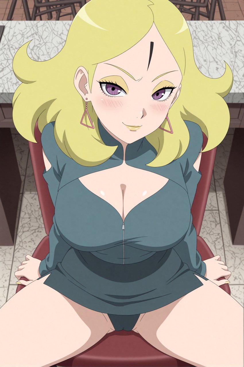 1girls ai_generated blonde_hair boruto:_naruto_next_generations clothed cyborg delta_(boruto) female female_only kara_(boruto) naruto naruto_(series)
