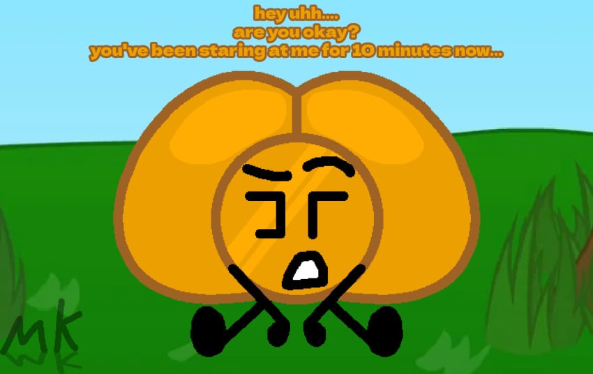1boy 2025 animate_inanimate artist_name artist_signature ass ass ass_bigger_than_body ball_with_hyper_features battle_for_dream_island bfdi big_ass big_butt black_limbs bubble_ass bubble_butt coin coiny dialogue english english_dialogue english_text gay gigantic_ass gigantic_butt grass grass_field huge_ass huge_butt hyper hyper_ass looking_at_viewer male male_only marklimarko object_shows open_mouth pov pov_eye_contact shiny_ass sitting sitting_on_grass sitting_on_ground solo solo_male stick_arms stick_legs stick_limbs tagme talking_to_viewer viewer_pov