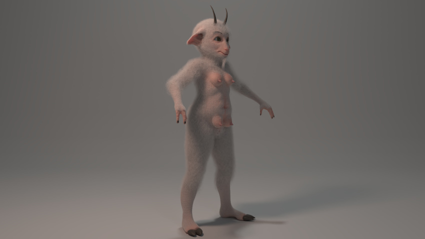 3d absurd_res anthro caprine furry goat hi_res hooves horns mammal realistic tfancred wool