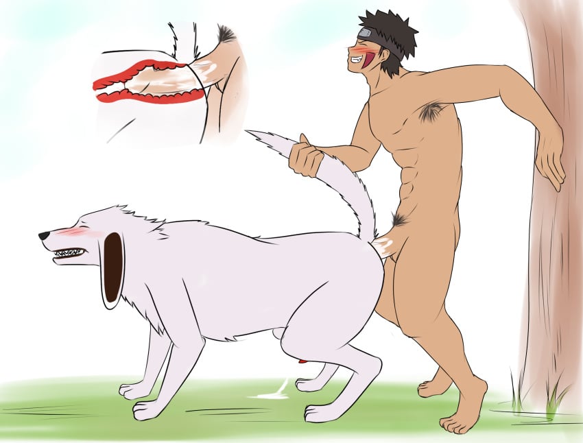 2boys akamaru_(naruto) anal anal_sex armpit_hair armpits barefoot bestiality black_hair blush cum cum_in_ass cum_inside cumshot doggy_style domestic_dog dripping dripping_cum ejaculation feet forehead_protector gay horrible_anatomy inuzuka_kiba male male_on_feral male_only naked naruto naruto_shippuden nude on_all_fours penis pubes pubic_hair tan_skin toes x-ray yaoi zen4don zoophilia