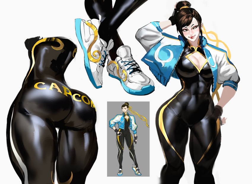 1girls 2020s 2024 2d 2d_(artwork) 2d_artwork asian asian_female ass athletic athletic_female back_view belly belly_button big_ass big_butt big_hips big_thighs black_eyes bodysuit boob_window breasts brown_hair butt_crack capcom chinese chun-li cleavage cleavage_cutout closed_mouth closed_smile clothed clothed_female clothes clothing cropped cropped_legs curvy curvy_body curvy_figure dat_ass digital_drawing_(artwork) digital_media_(artwork) ear ears_up eyelashes eyes eyes_open fanart female female_focus female_only fingerless_gloves fingers fit fit_female front_and_back front_view glove gloved_hands gloves hair hair_ribbon hips hourglass_figure human human_female humanoid large_ass large_butt leggings legs legwear lips lipstick looking_away makeup mashingvaquita mature_female milf mouth mouth_closed multiple_images multiple_views neck no_dialogue nsfw official_art open_eyes open_jacket ribbon ribbons sexually_suggestive shoes slim slim_girl smile smiling sneakers solo solo_female solo_focus street_fighter street_fighter_6 suggestive suggestive_look text text_on_clothing thick_thighs thighs tied_hair tight_clothes tight_clothing tight_dress tight_fit video_game video_game_character video_game_franchise video_games white_background