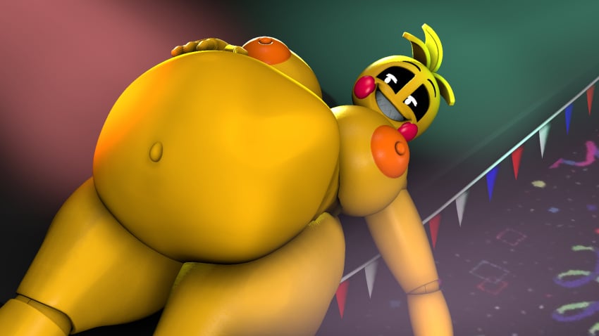 ambiguous_prey animatronic animatronic_female belly belly_bulge big_belly big_belly_bulge female female_focus female_only female_pred five_nights_at_freddy&#039;s five_nights_at_freddy&#039;s_2 fnaf girl hand_on_belly jeebyheebies oral_vore robot robot_girl robot_pred same_size_vore smug_expression smug_face smug_grin smug_pred soft_vore squirming squirming_gut struggling struggling_prey toy_chica_(fnaf) unwilling_prey video_game_character vore vore_belly willing_pred yellow_skin yellow_skinned_female