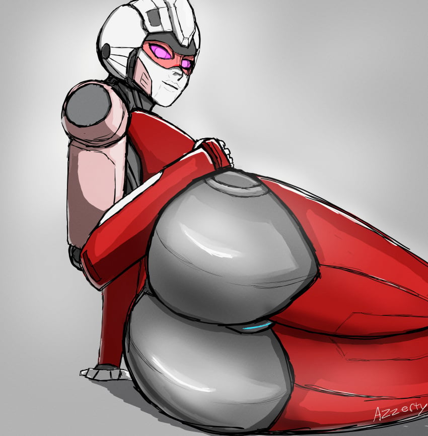 1girls arcee arcee_(rotb) ass azzertyimages big_ass blue_pussy female female_only pink_eyes pussy robot robot_girl robot_humanoid solo solo_female thighs transformers transformers_rise_of_the_beasts vagina