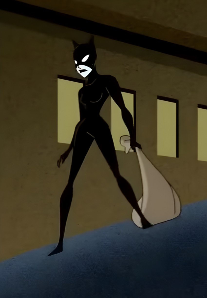 batman batman:_the_animated_series batman_(series) catwoman catwoman_(dcau) dc dc_comics female_only looting suit