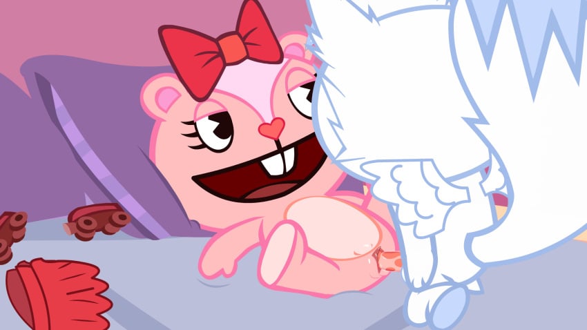 2018 animated duo female giggles_(htf) happy_tree_friends hi_res loop male missionary missionary_position nemao table_lotus table_lotus_position toony vaginal vaginal_penetration