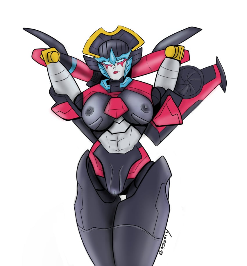 1girls azzertyimages blue_eyes breasts female female_only mechanical_wings medium_breasts nipples pussy red_lipstick robot robot_girl robot_humanoid simple_background solo solo_female thighs transformers vagina white_background windblade