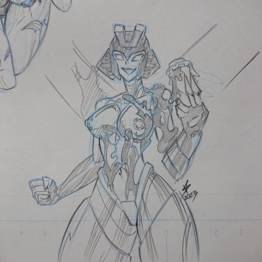 1girls 2023 breasts female female_only medium_breasts nipples panties pierced_nipples robot robot_girl robot_humanoid sketch slipstream solo solo_female symbiote thighs topless topless_female traditional_media_(artwork) transformers ventis2099_(artist)