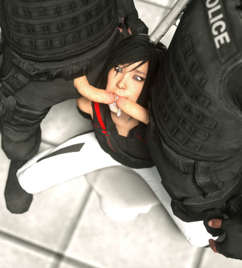 3d asian double_barrel_blowjob double_barrel_fellatio double_fellatio faith_connors faith_connors_(mirror's_edge_catalyst) fellatio forced forced_oral gun mirror's_edge mirror's_edge_catalyst oral rape sfm source_filmmaker tears two_dicks_one_mouth xelandis xnalara xps