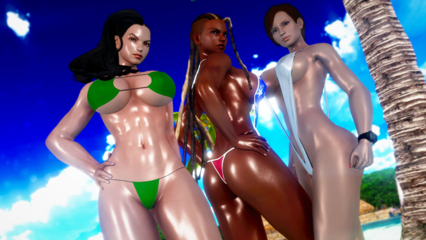 3d 3girls ass big_ass big_breasts brazil brazilian brazilian_female breasts bust busty capcom crossover curvaceous curvy curvy_figure dark-skinned_female dark_skin dead_or_alive doom4rus female female_focus hips hourglass_figure huge_ass huge_breasts koei_tecmo large_ass large_breasts laura_matsuda legs light-skinned_female light_skin lisa_hamilton master_raven mature mature_female namco slim_waist street_fighter tecmo tekken thick thick_hips thick_legs thick_thighs thighs top_heavy voluptuous waist wide_hips