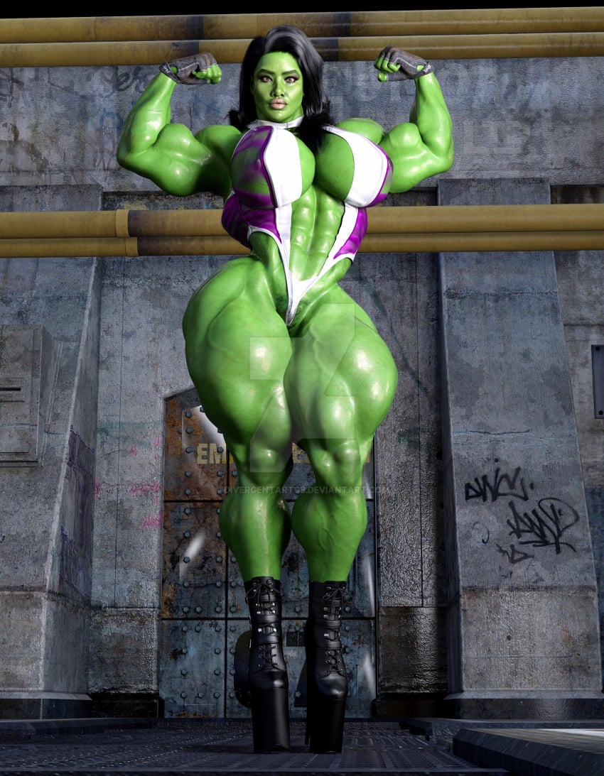 1girls 3d athletic athletic_female big_ass big_breasts breasts bust busty chest curvaceous curvy curvy_figure digital_media_(artwork) divergentartgb female female_focus fit fit_female green-skinned_female green_body green_eyes green_hair green_skin hero heroine hips hourglass_figure huge_ass huge_breasts hulk_(series) human jennifer_walters large_ass large_breasts legs marvel marvel_comics mature mature_female she-hulk superhero superheroine thick thick_hips thick_legs thick_thighs thighs voluptuous voluptuous_female waist wide_hips