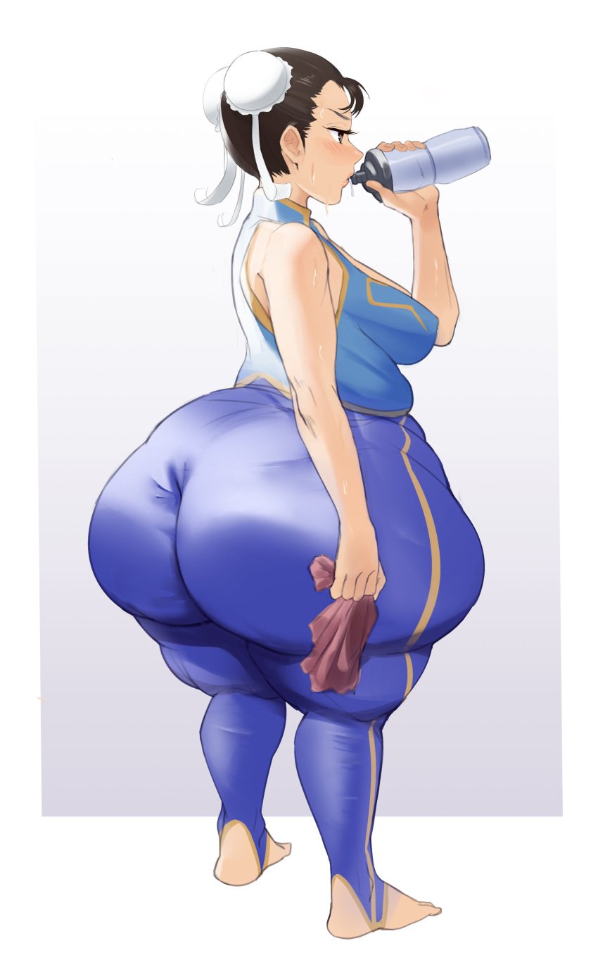 1girls ass bamboo_ale big_ass bottom_heavy capcom chun-li female street_fighter street_fighter_alpha