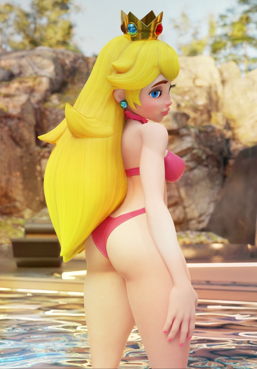 1girls 3d ass breasts bust busty curvaceous curvy curvy_figure female female_focus hips hourglass_figure legs light-skinned_female light_skin mario_(series) mature mature_female nintendo princess princess_peach robdecado slim_waist thick thick_hips thick_legs thick_thighs thighs voluptuous waist wide_hips