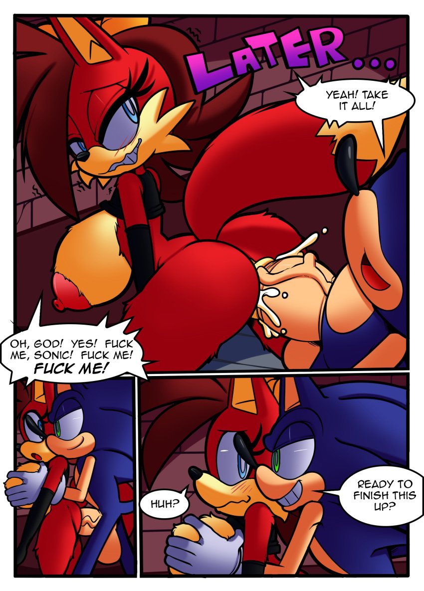 1boy 1girls big_breasts big_penis breasts canine cloudz comic comic_page cum cum_in_pussy cum_inside doggy_style female fiona_fox fox hedgehog huge_breasts huge_cock male mammal penis rape sonic_(series) sonic_the_hedgehog sonic_the_hedgehog_(archie) sonic_the_hedgehog_(comics) superbunnygt until_they_like_it