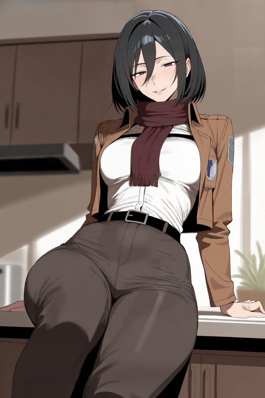 Mikasa Ackerman (Attack On Titan) Rule 34 Image