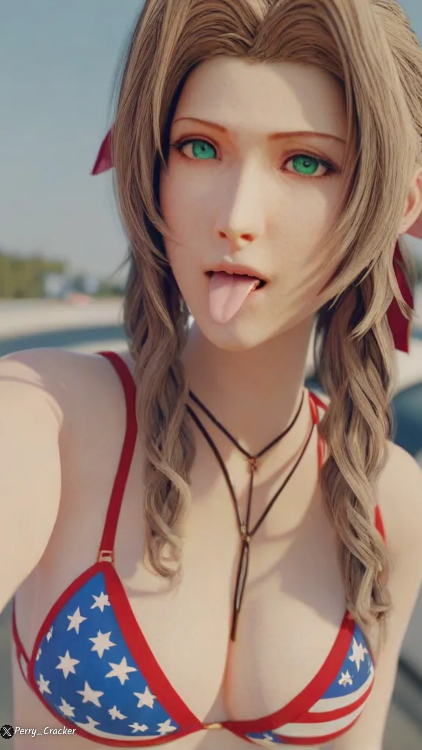 Aerith Gainsborough (Final Fantasy) Rule 34 Image
