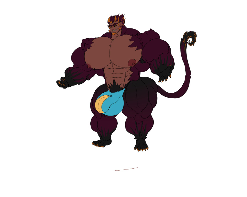 barazoku big_penis genitals growth haplorhine hi_res huge_cock hyper hyper_genitalia hyper_penis hyperballs mammal massive monkey mooneypup muscular penis primate