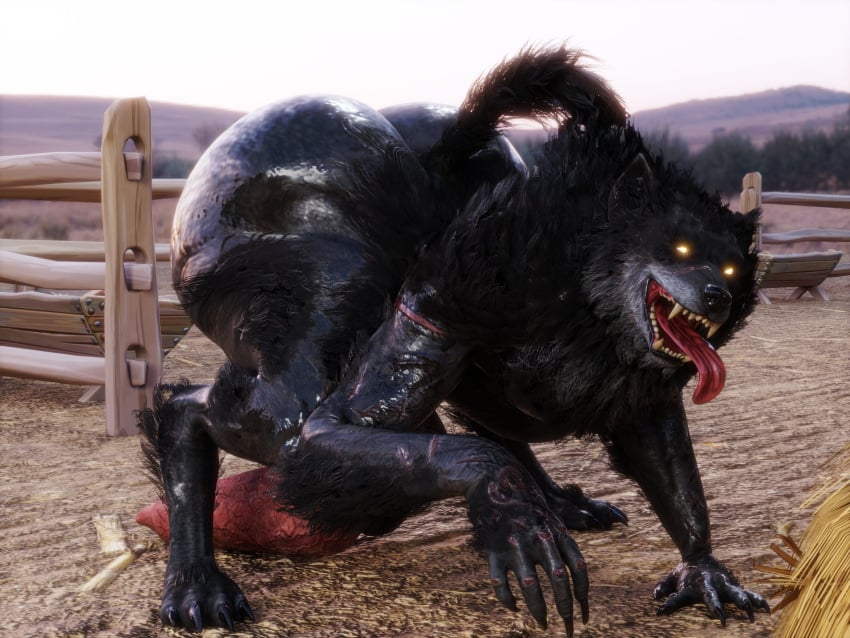 3d 3d_(artwork) absurd_res all_fours animal_genitalia animal_penis anthro ass bethesda_game_studios big_butt big_penis canid canine canine_genitalia canine_penis genitals hi_res huge_butt huge_cock hyper hyper_butt hyper_genitalia hyper_penis male mammal maximumuwu microsoft mythological_canine mythological_creature mythology nude open_mouth penis skyrim skyrim_werewolf solo tail the_elder_scrolls tongue tongue_out were werecanid werecanine werewolf