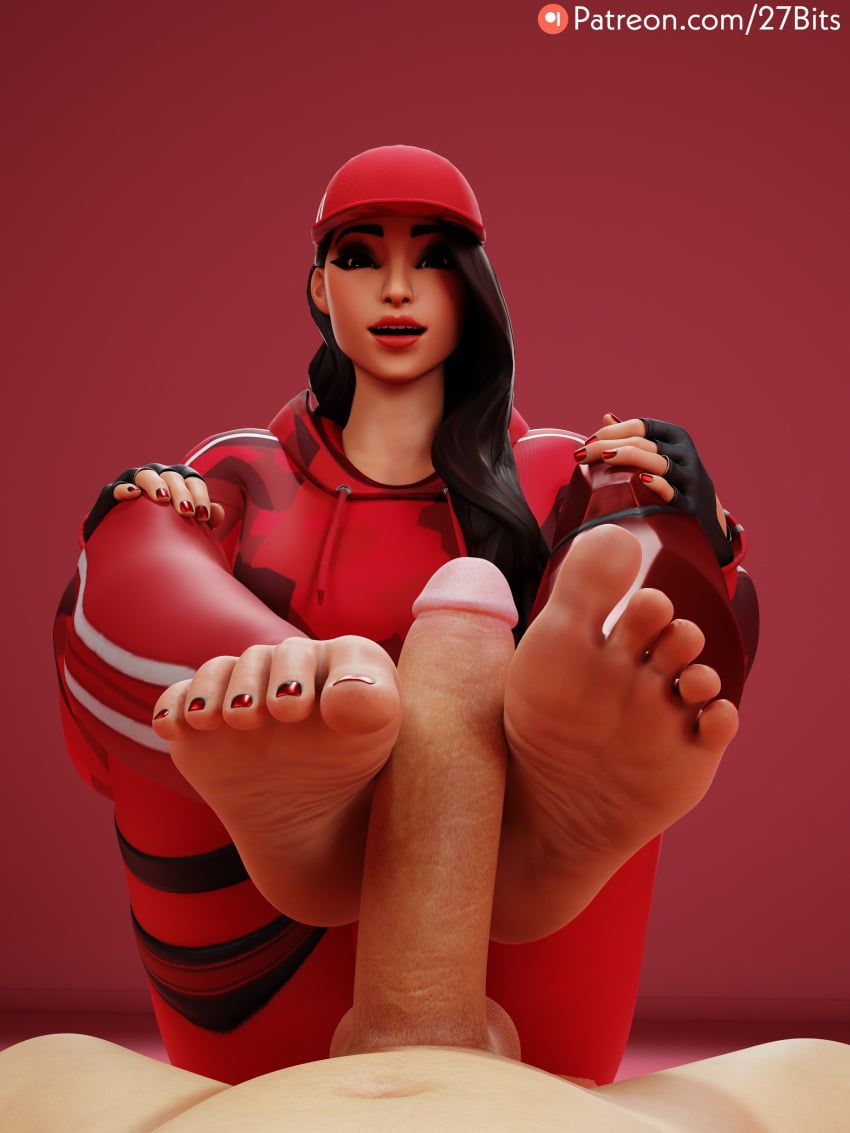 27bits feet female foot_fetish footjob fortnite fortnite:_battle_royale male ruby_(fortnite) soles toes