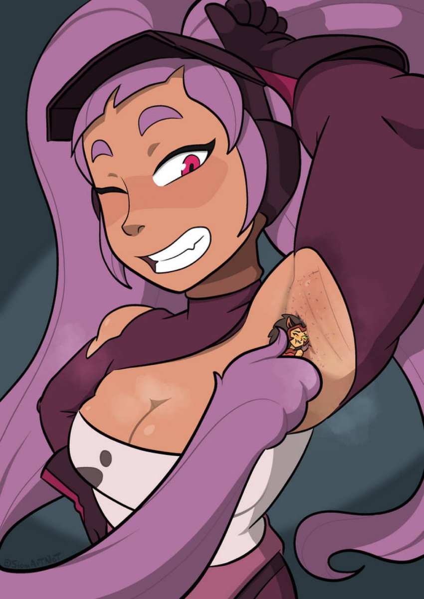 2024 2girls armpit_fetish armpit_stubble armpits breasts catra dreamworks entrapta extreme_size_difference female female_only forced giantess larger_female lesbian macro micro micro_on_macro minigirl multiple_girls purple_hair rape she-ra_and_the_princesses_of_power siomartnet size_difference smaller_female universal_studios yuri