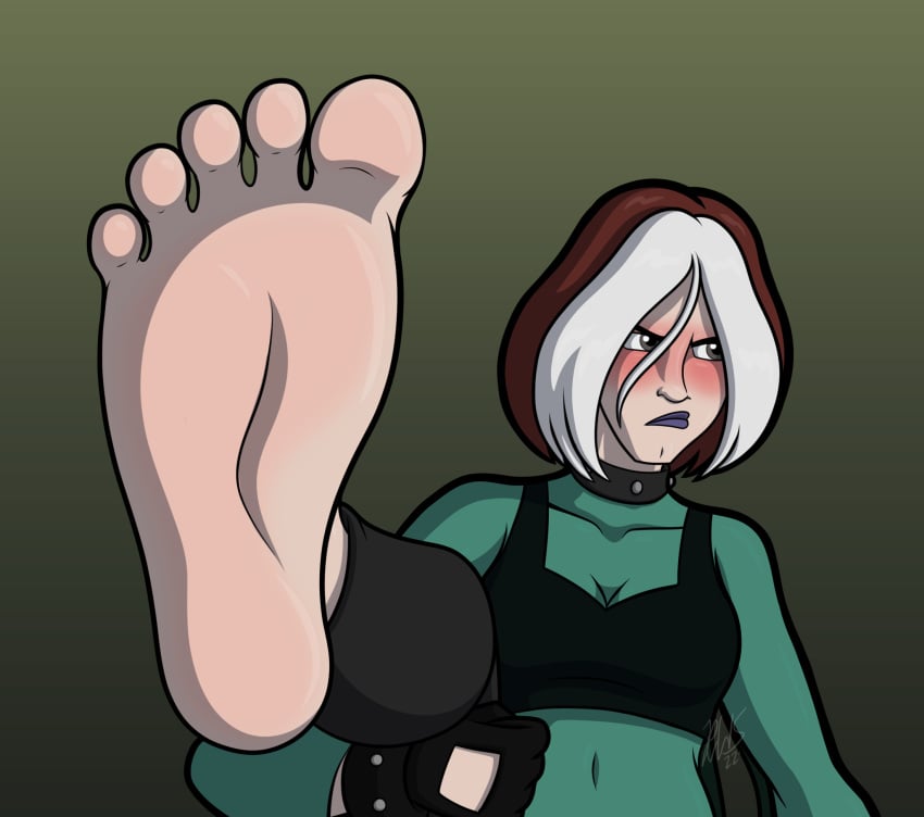 anna_marie araghenxd barefoot feet foot_fetish foot_focus goth goth_girl marvel marvel_animated_universe marvel_comics rogue_(evolution) rogue_(x-men) sole soles toes x-men x-men_evolution