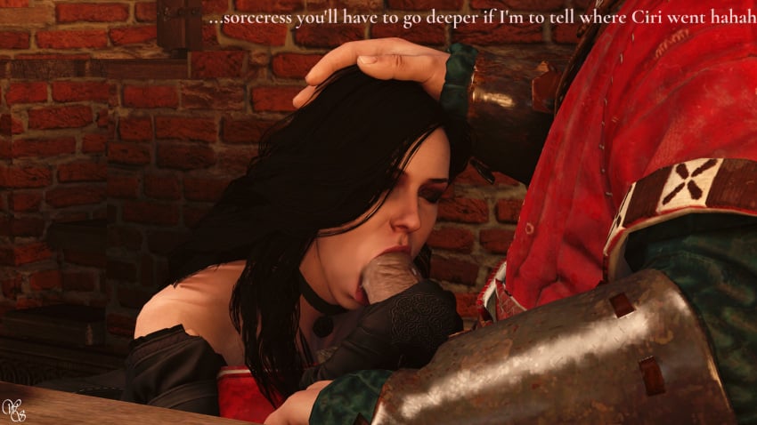 blowjob cheating cheating_girlfriend cheating_wife deceit edit hand_on_head huge_cock manipulation ntr phillip_strenger pushing_down pushing_head_down pushing_head_towards_fellatio sexual_favor the_witcher_3:_wild_hunt tricked tricked_into_sex weebstank yennefer