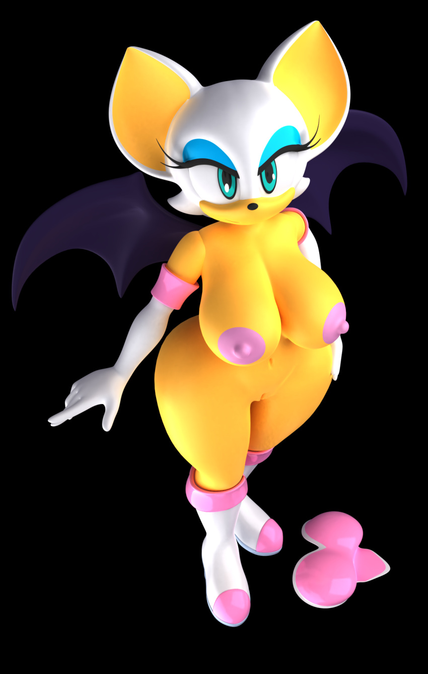 1girls 3d 3d_model alternate_breast_size busty curvy_female earthwinddk2 female female_only mobian mobian_(species) mobian_bat naked_female rouge_the_bat sega solo sonic_(series) sonic_adventure_2 sonic_the_hedgehog_(series)