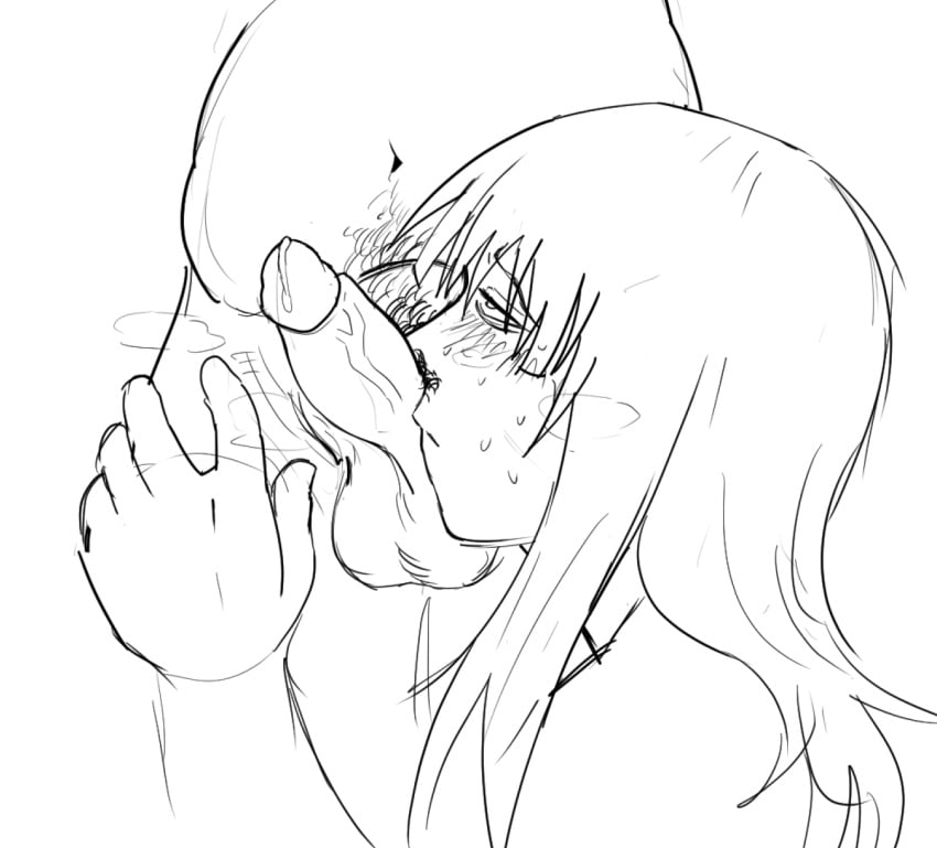 artist_self-insert closed_eyes cropped_torso hand_on_another&#039;s_hip hand_on_another&#039;s_thigh highres male_focus original penis pubic_hair shotlock smelling
