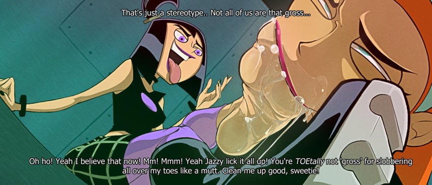 boots_removed danny_phantom feet foot_in_mouth foot_worship jazz_fenton kiryu-sketchbook sam_manson smelly_feet smelly_soles soles wrinkled_feet wrinkled_soles
