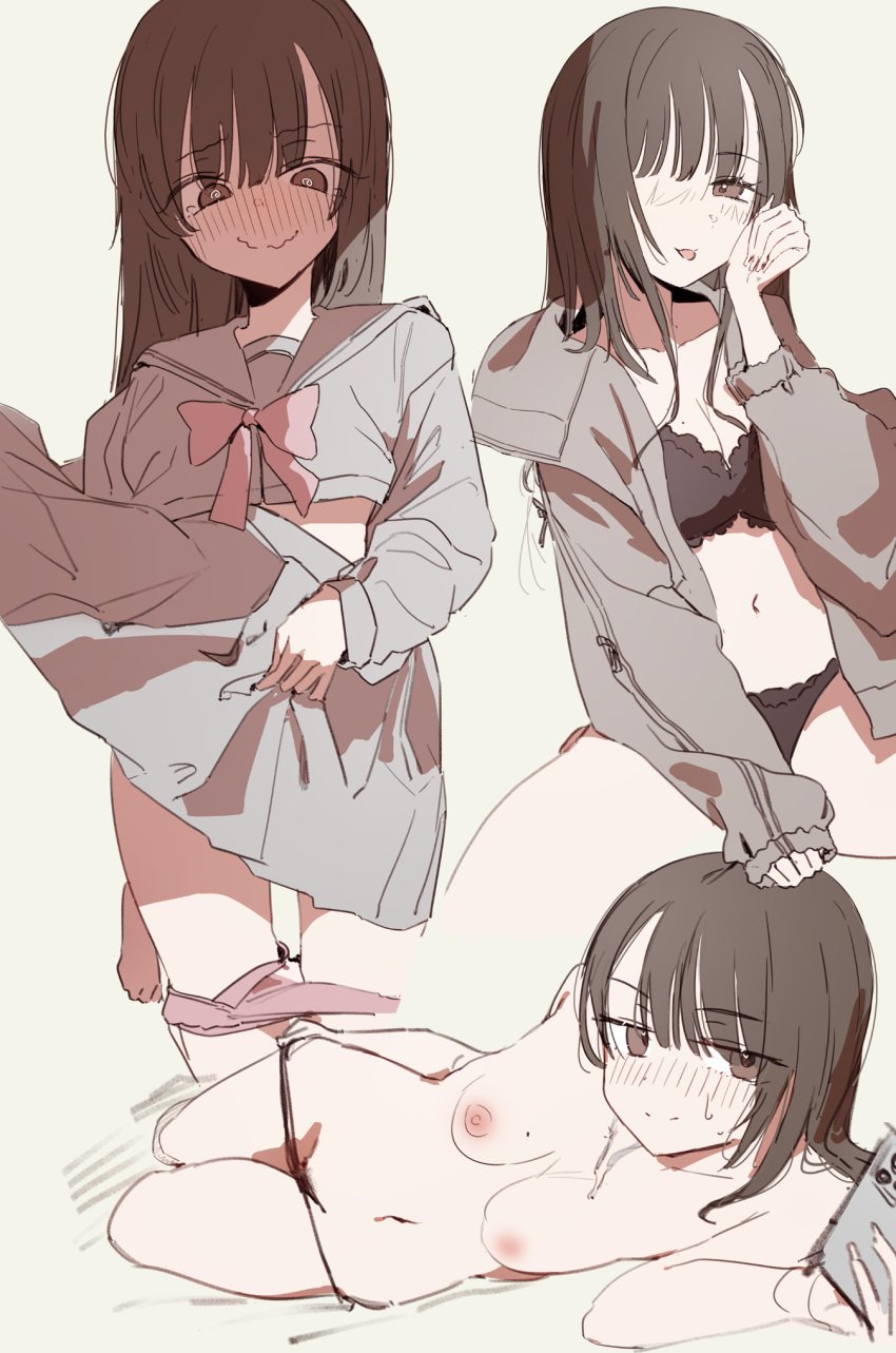 1girls areolae bangosu bare_arms bare_belly bare_breasts bare_chest bare_hands bare_hips bare_knees bare_legs bare_midriff bare_navel bare_nipples bare_shoulders bare_skin bare_thighs bare_tits bare_torso belly belly_button black_bra black_panties black_underwear blush blush_face blushing_at_viewer blushing_female blushing_lines bra breasts brown_eyebrows brown_eyes brown_eyes_female brown_hair brown_hair_female closed_mouth_smile collarbone completely_naked completely_naked_female completely_nude completely_nude_female curvaceous curvaceous_body curvaceous_female curvaceous_figure curvaceous_hips curvy curvy_body curvy_female curvy_figure curvy_hips embarrassed embarrassed_exposed_female embarrassed_expression embarrassed_female embarrassed_nude_female exposed_arms exposed_belly exposed_breasts exposed_chest exposed_hips exposed_legs exposed_midriff exposed_navel exposed_nipples exposed_shoulders exposed_skin exposed_thighs exposed_tits exposed_torso exposing_anus exposing_ass exposing_breasts exposing_chest exposing_nipple exposing_pussy exposing_rear exposing_self eyebrows_visible_through_hair female female_focus female_only fingers frilled_bra frilled_panties frilled_underwear front_view full_body fully_naked fully_nude groin hair_over_one_eye high_resolution highres lean_figure legs_apart legs_spread long_hair looking_at_viewer lying lying_down lying_on_side medium_breasts midriff multiple_views naked naked_female naked_woman narrow_waist navel nervous nervous_expression nervous_face nervous_female nervous_smile nipples nude nude_female nudity on_side original original_art original_artwork original_character panties pussy school_uniform schoolgirl shame shoulders shy shy_expression shy_smile simple_background skirt slender_body slender_waist slim_waist smile smiley_face smiling smiling_at_viewer smirk solo spread_legs spreading_legs spreading_thighs standing thighs thong tongue tongue_out topless topless_femaleing uncensored uncensored_breasts uncensored_nipples underwear undressing undressing_self upper_body wide_hips