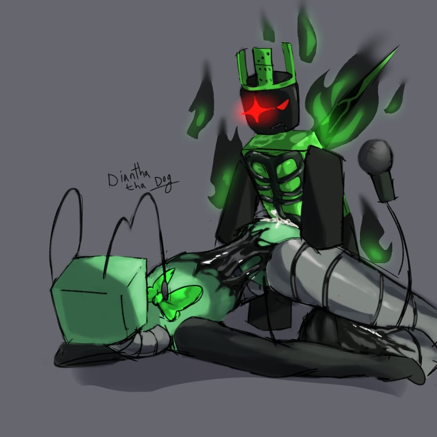 1x1x1x1_(forsaken) crackship crossover cum_inside dandy&#039;s_world diantha_tha_dog ejaculation female forsaken forsaken_(roblox) green_body male non-human red_eyes roblox roblox_game vee_(dandy&#039;s_world)