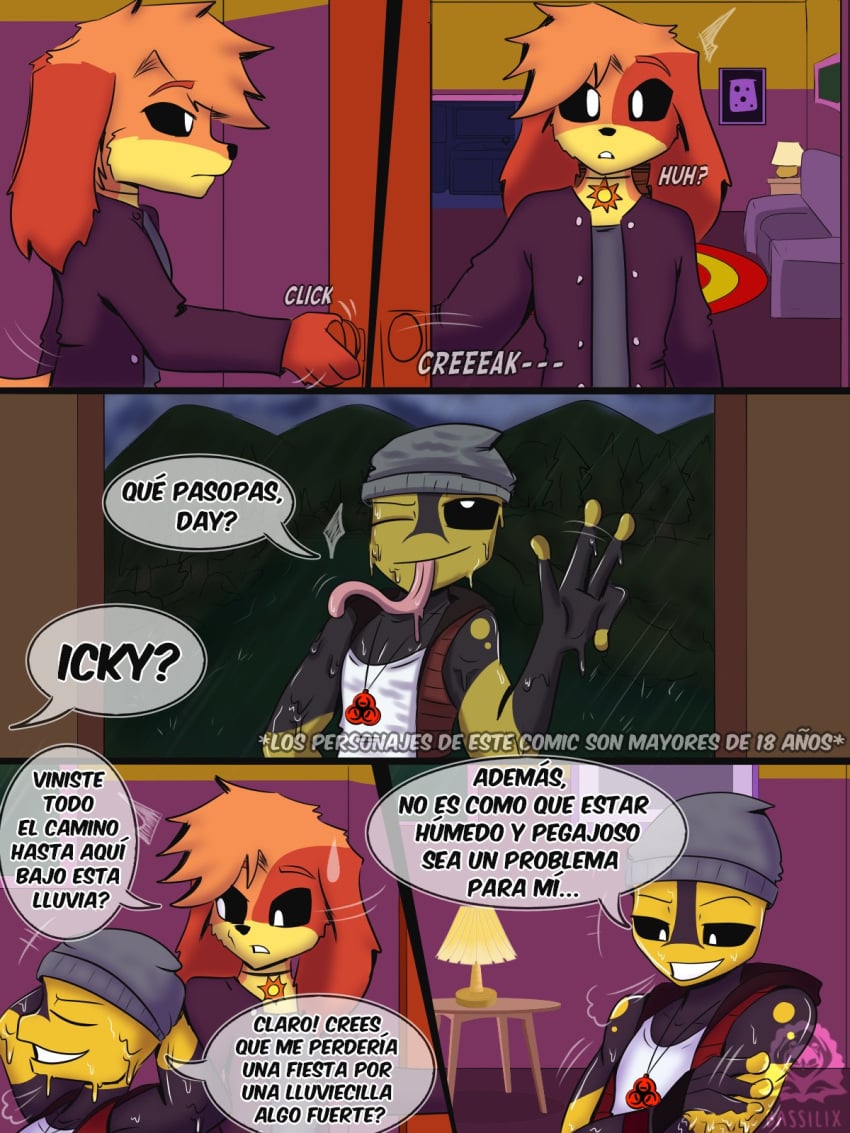 anthro anthro_on_anthro bassilixxx23 comic critters_(poppy_playtime) dogday dogday_(poppy_playtime) icky_licky_(poppy_playtime) nightmare_critters no_humans poppy_playtime poppy_playtime_(chapter_3) poppy_playtime_(chapter_4) smiling_critters