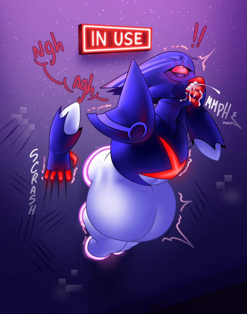1boy after_orgasm after_sex all_the_way_through being_used blue_skin blush blush_lines blushing brawlhalla covering_mouth cum cum_all_the_way_through cum_dripping_from_mouth cum_in_mouth cum_inflated_belly cum_inflation cum_on_face cybernetics cyborg dialog dialogue dripping_cum excessive_cum exposed_midriff eyes_rolling_back filled_belly glory_hole glory_wall humanoid inflation male moaning musk_clouds neon_lights onomatopoeia overflow overflowing_cum penetration penetration_gesture pleading purple_background ransom_(brawlhalla) receiving_pov red_eyes red_nails red_tongue round_belly saliva scratch_marks scratches scratching sex_from_behind sloshing_belly small_iris steam stuck synthwave throbbing toldohorny trap trapped twink video_games virus vomiting_cum wall white_body white_skin wide_chest