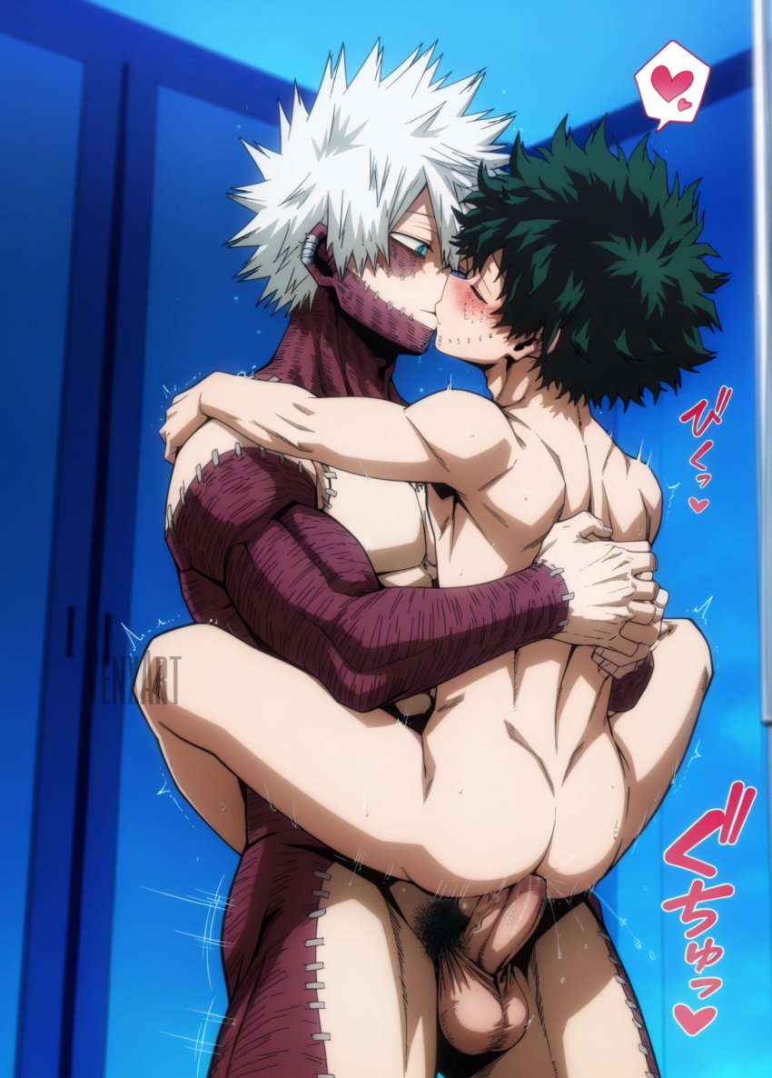 ai_generated anal anal_penetration anal_sex boku_no_hero_academia dabi gay gay_sex hentai izuku_midoriya male male_only midoriya_izuku my_hero_academia yaoi