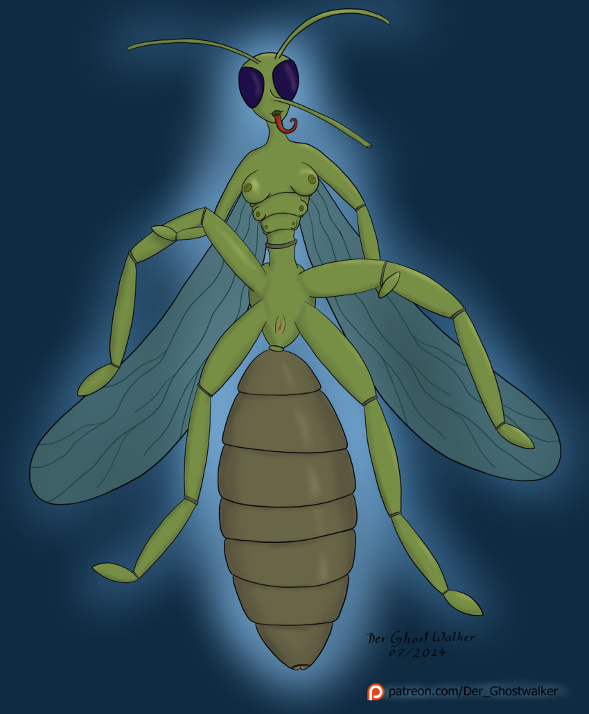 abdomen anthro arthropod female insects inviting monster monster_girl mosquito multi_breast patreon spread_legs the_ghostwalker