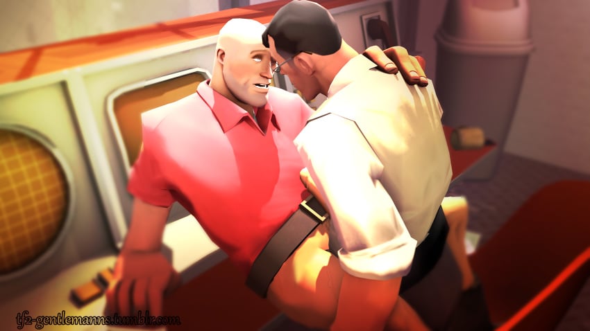 3d anal clothed engineer engineer_(team_fortress_2) human human_male human_only male male_only medic medic_(team_fortress_2) team_fortress_2 tf2_gentlemanns tf2_horny_manns yaoi