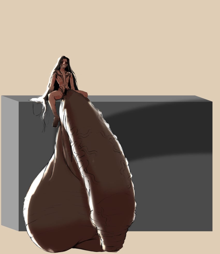 flaccid_cock flaccid_penis gigantic_penis hyper_balls hyper_genitalia hyper_penis hyper_testicles male male_only sitting sketch thramir1 veiny_penis