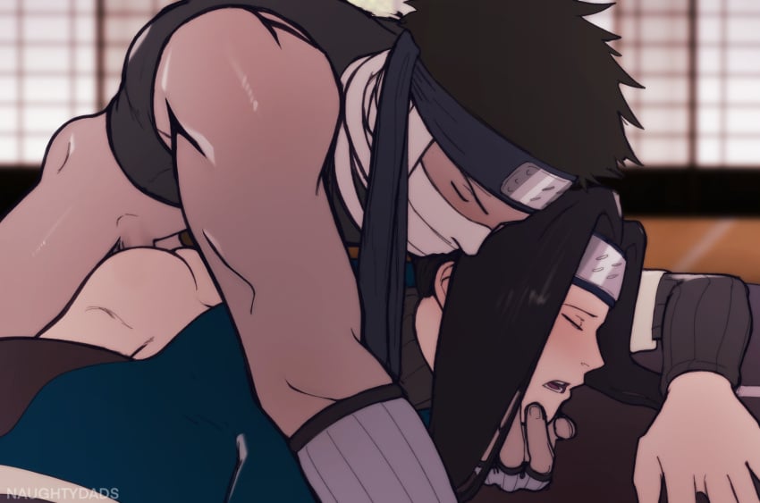 2boys anal anal_sex androgynous anus anus_juice closed_eyes clothed_sex clothing doggy_style fucked_from_behind haku_(naruto) male momochi_zabuza naruto naruto_(classic) naughtydads nude older_man_and_younger_boy penetration penis precum prone_bone taken_from_behind teacher_and_student yaoi